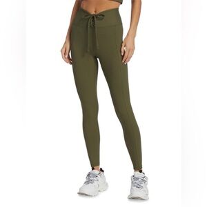 Year of Ours Olive Ribbed Football Leggings